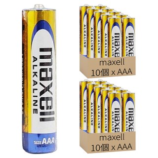maxell 鹼錳柱型電池 LR03(GD) AAA 1.5V 單4形, 10個裝, 2組