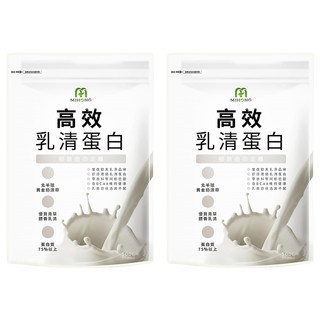 MIHONG 米鴻生醫 高效乳清蛋白 即溶式濃縮乳清蛋白 經典原味, 2包, 500g