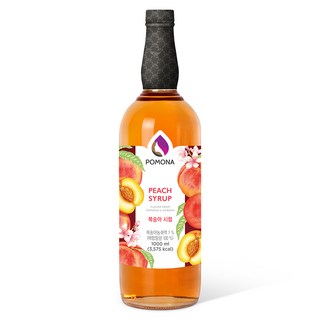 波莫納桃糖漿, 1瓶, 1000毫升