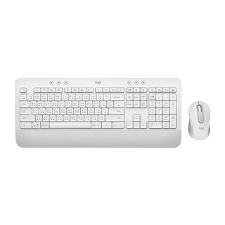 Logitech 羅技 MK650 無線鍵盤滑鼠組 珍珠白 人體工學設計 辦公家用, 1個