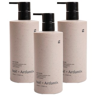 hoi 好好生活 x 日京山風-香氛瞬效護髮膜 意氣之風, 500ml, 適用於開叉與受損髮質, 3瓶