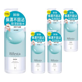 Bifesta 碧菲絲特清爽即淨卸妝水 400ml 減少出油 保濕 清爽舒適, 5瓶