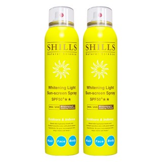 SHILLS 舒兒絲 很耐曬超清爽舒緩美白防曬冰鎮噴霧 SPF50+ ★★★, 180ml, 2件