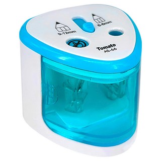 mbs 萬事捷 Tomato 電動削筆機 AS-66 雙孔位設計, 藍色, 1個