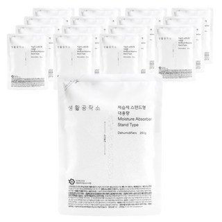 생활공작소 제습제 스탠드형 대용량 본품, 250g, 16개