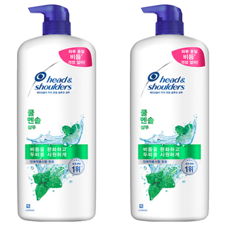head&shoulders 海倫仙度絲 薄荷舒爽頭皮護理洗髮乳, 1.2L, 2瓶