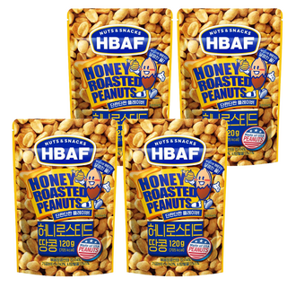 HBAF 蜂蜜奶油味花生, 120g, 美國製, 4包