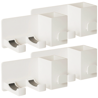 超級工廠 多功能吹風機架, 白色, 免打孔多功能收納, 4個