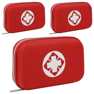 AHOYE 硬殼便攜急救藥品收納包, 3個