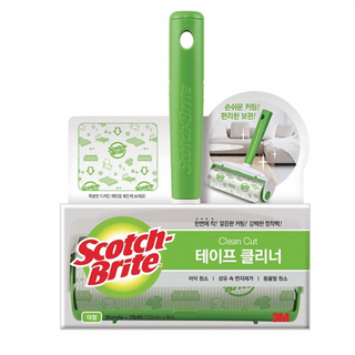 3M Scotch-Brite 百利 滾筒清潔黏把組 黏把*1+黏膠紙, 1組