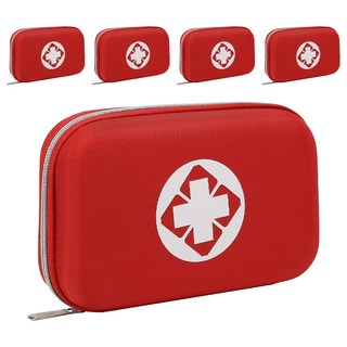 AHOYE 硬殼便攜急救藥品收納包, 5個