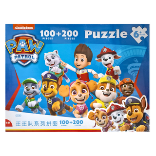 Disney 迪士尼 汪汪隊拼圖 二合一幼兒童益智玩具, 100 pieces+200 pieces, 1盒