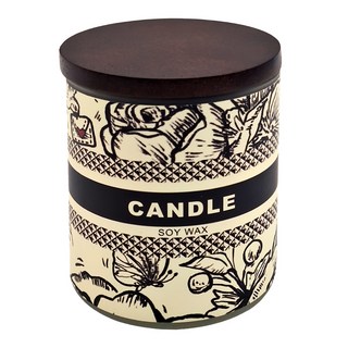 光影特調香氛蠟燭, 英國梨小蒼蘭, 370g, 1個