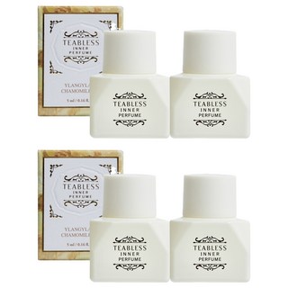 TEABLESS 洋甘菊茶私密處香氛 女性清潔液 花香, 4個, 5g