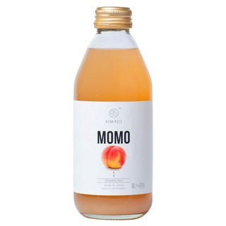 KIMINO 山梨白桃氣泡果汁飲, 250ml, 1個