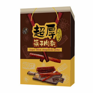 祿月6 超厚筷子肉乾伴手禮盒 蜜汁 240g, 1盒