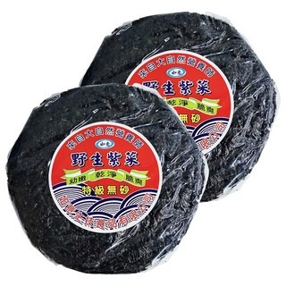 如意 野生紫菜餅, 幼嫩乾燥脆爽, 特級無砂, 60g, 2包