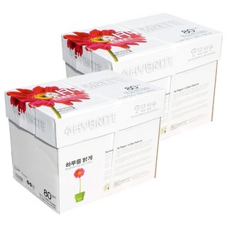 하이브라이트 80g 복사용지, A4, 5000개