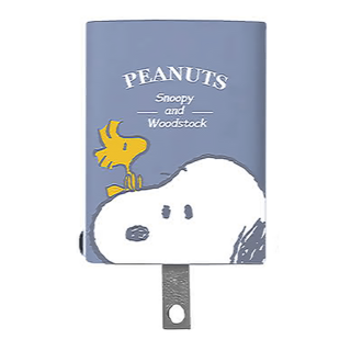 MING JENN 明震 Snoopy 史努比 47W GaN 氮化鎵 PD+QC 雙Type-C 快充充電器, 大頭 灰色, 1個