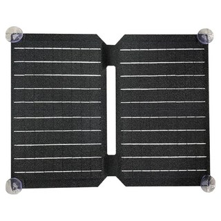 AUTOMAXX 25W 可折疊便攜式高效能太陽能板 輕便攜帶 防水防塵 高效轉換 附透明吸盤4個, 黑色, 1個