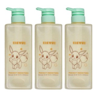 PoKeMoN 寶可夢 沐浴空罐 600ml 6.6 x 6.6 x 22cm, 伊布, 3件