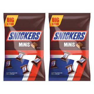 SNICKERS 士力架 迷你花生巧克力, 1.098kg, 2袋