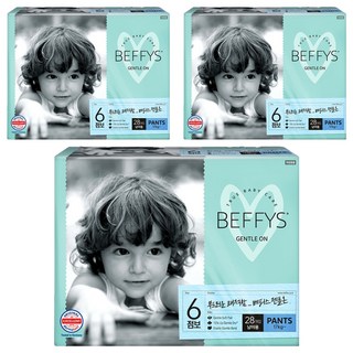 BEFFYS 貝碧思 韓國製 Gentle On 舒柔褲型尿布 男童 17kg以上, XXL, 84片
