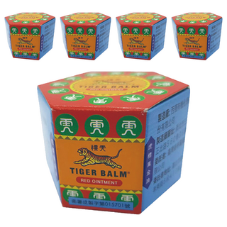 TIGER BALM 虎標 萬金油 紅, 10g, 5罐
