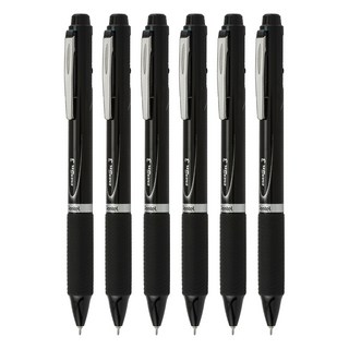 Pentel 飛龍文具 ENERGEL 極速三色筆 0.5mm XBLC35, 黑色, 6支