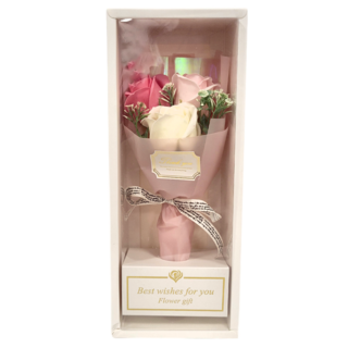 Timo 浪漫玫瑰香皂花束禮盒，粉紅色