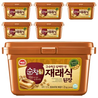 순창궁 재래식 된장, 2kg, 6개