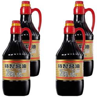 KIMLAN 金蘭 特製醬油 味道自然甘醇料理沾醬, 1.5L, 4瓶