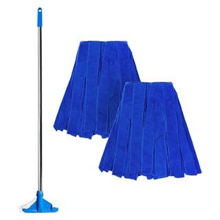 월드크린 국산 스텐 마포대 + 극세사 마포걸레 270g 2p, 1세트