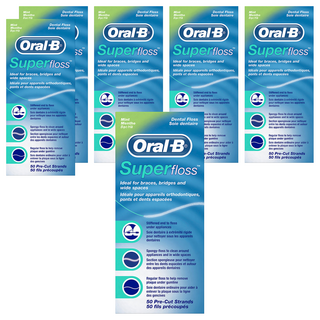 Oral-B 歐樂B 3合1超級牙線, 50條, 6盒
