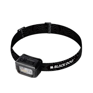BLACK DOG 黑狗 防水感應頭燈 LED PP 材質, 黑色, 1個