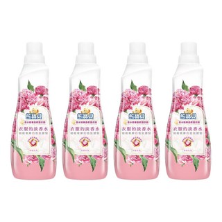 熊寶貝 香水精華柔軟護衣精 典雅玫瑰 中和衣物異味, 700ml, 4瓶