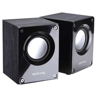 RONEVER 木質雙聲道喇叭, MAP153, 黑色