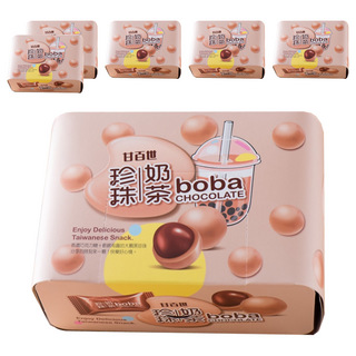 甘百世 珍珠奶茶巧克力糖 巧克力甜點, 70g, 6盒