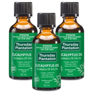 Thursday Plantation 星期四農莊 精油 尤加利, 50ml, 3瓶
