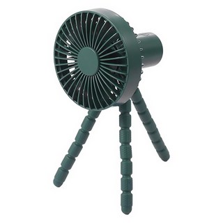 USB八爪魚隨身三腳架風扇, 綠色, 單一商品