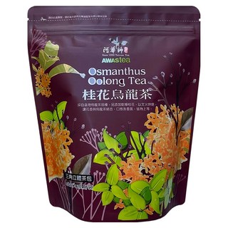 AWAStea 阿華師 桂花烏龍茶, 桂花與烏龍茶混合, 三角立體茶包, 4g, 20包, 1袋