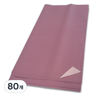 Madakkumi 雙面防水花束包裝紙, 80個, 02 紅豆沙色 深粉色