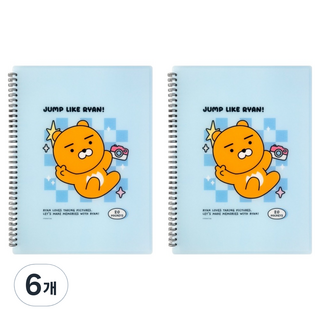 KAKAO FRIENDS Say Cheese 彈簧透明文件夾, 6個, Ryan