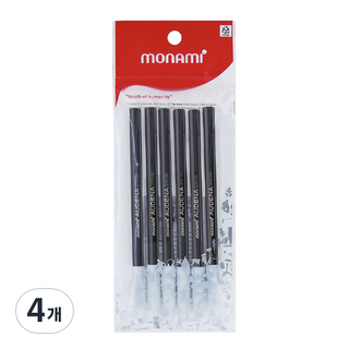 모나미 어데나 6p, 블랙, 4개