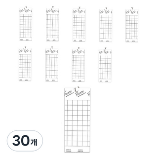 보키니 백색 판형 트랩 10cm x 25cm, 1개입, 30개