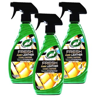 Turtle Wax 美國龜牌 Luxe Leather 皮革清潔及護理劑, 473ml, 3瓶