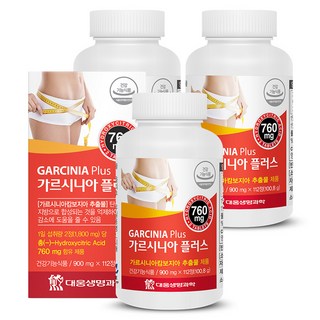대웅생명과학 가르시니아 플러스, 112정, 3개