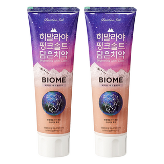 BAMBOO SALT 竹鹽 喜馬拉雅粉晶鹽牙膏 BIOME雙效, 100g, 2條