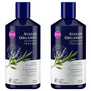 AVALON ORGANICS 健髮精油洗髮精 湛藍B群, 414ml, 2瓶