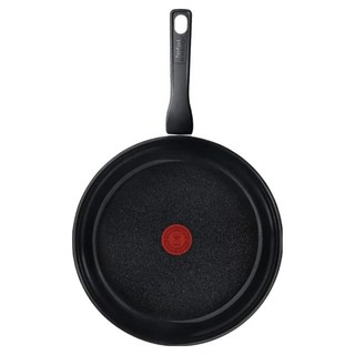 Tefal 特福 綠生活陶瓷不沾系列平底鍋 附玻璃蓋 曜石黑, 28cm, 1個